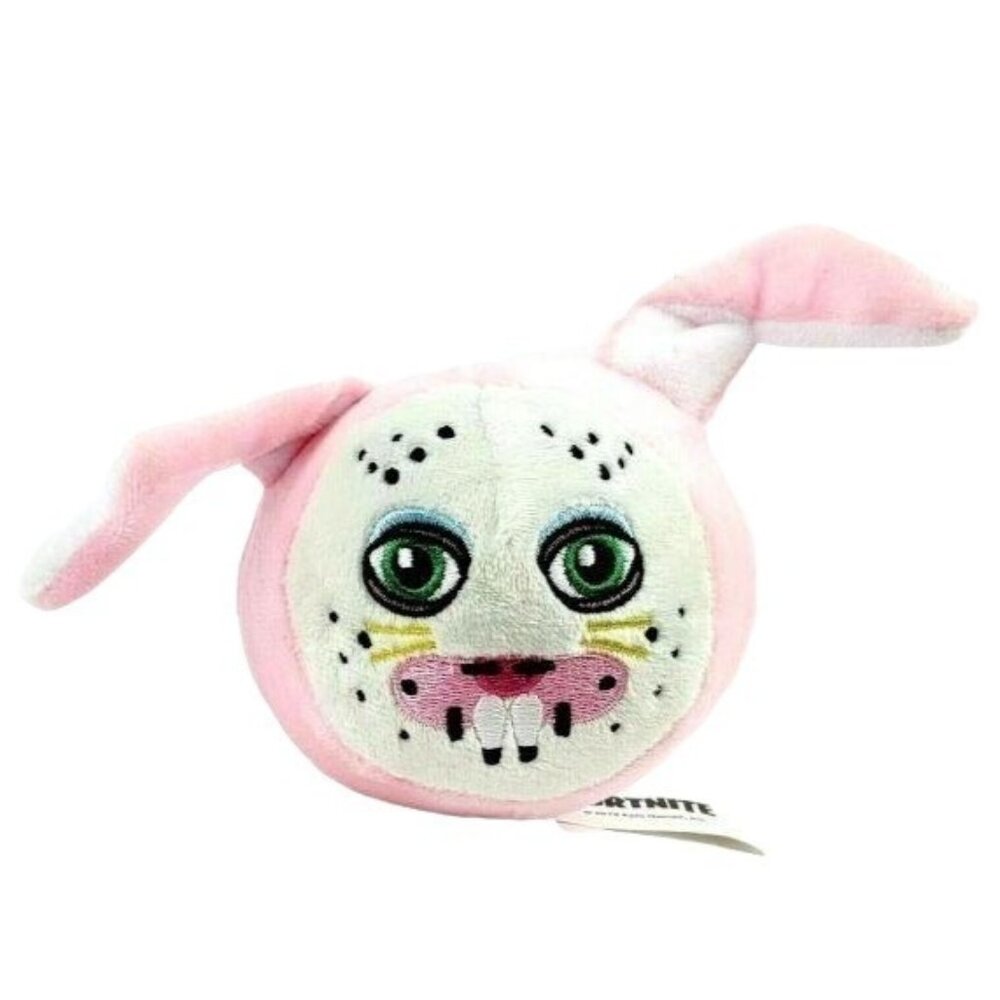 Fortnite Rabbit Raider 3 inch Plush Head Bunny Epic Games Russ Pink Stuffed Toy